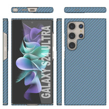 Cargar imagen en el visor de la galería, Galaxy S24 Ultra Case, Punkcase Carbon -Walkield, Servicio pesado y cubierta ultra delgada [a prueba de choques] [no slip] [azul claro]
