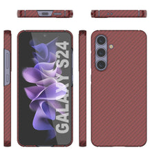 Cargar imagen en el visor de la galería, Case Galaxy S24, Punkcase Carbonalfield, Servicio pesado y cubierta ultra delgada [a prueba de choques] [no deslizamiento] [rojo]
