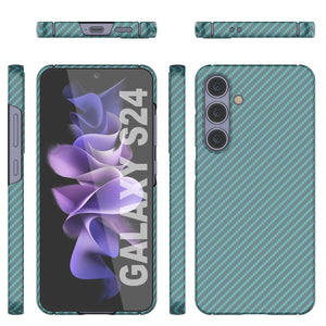 Case Galaxy S24, Punkcase Carbonalfield, Servicio pesado y cubierta ultra delgada [a prueba de choque] [no deslizamiento] [verde azulado]
