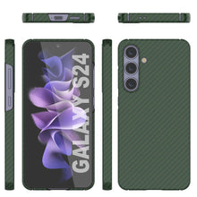 Cargar imagen en el visor de la galería, Case Galaxy S24, Punkcase Carbonalfield, Servicio pesado y cubierta ultra delgada [a prueba de choque] [no slip] [verde oscuro]
