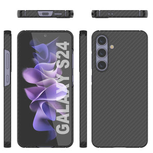 Case Galaxy S24, Punkcase Carbonalfield, Servicio pesado y cubierta ultra delgada [a prueba de choques] [no deslizamiento] [negro]