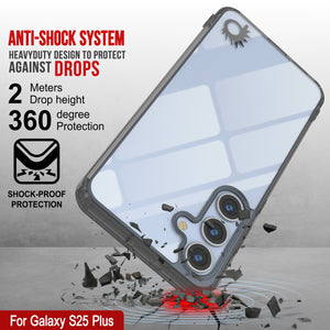 Funda para Galaxy S25 Plus [Serie de acrílico transparente] [Antideslizante] Para Galaxy S25 Plus [Negro]