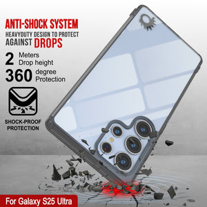 Funda para Galaxy S25 Ultra [Serie de acrílico transparente] [Antideslizante] Para Galaxy S25 Ultra [Negro]