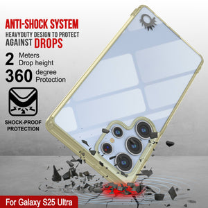 Funda para Galaxy S25 Ultra [Serie de acrílico transparente] [Antideslizante] Para Galaxy S25 Ultra [Amarillo]