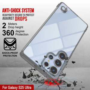 Funda para Galaxy S25 Ultra [Serie de acrílico transparente] [Antideslizante] Para Galaxy S25 Ultra [Gris]