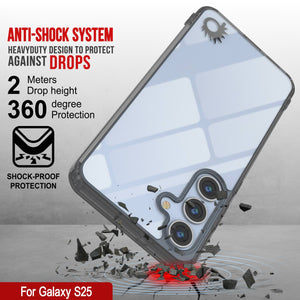 Funda para Galaxy S25 [Serie de acrílico transparente] [Antideslizante] Para Galaxy S25 [Negro]