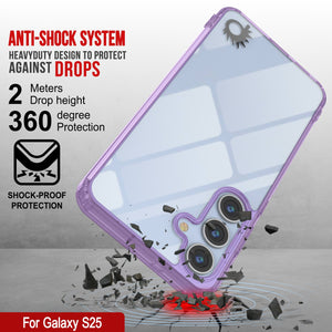 Funda para Galaxy S25 [Serie de acrílico transparente] [Antideslizante] Para Galaxy S25 [Morado]