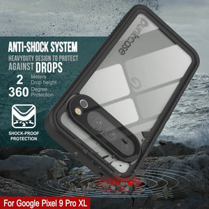 Caso impermeable de Google Pixel 9 Pro XL, Punkcase [Extreme Series] Armor Cover con protector de pantalla incorporado [rosa]