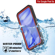Cargar imagen en el visor de la galería, Caso impermeable de Google Pixel 9a, cubierta de armadura punkcase [serie extrema] con protector de pantalla incorporado [rojo]

