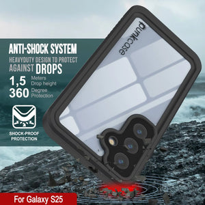 Funda protectora de pantalla para Galaxy S25 resistente al agua y a los golpes [Serie Extreme] [rosa]