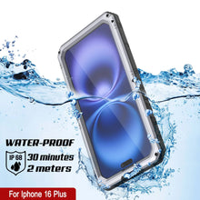 Cargar imagen en el visor de la galería, iPhone 16 Plus Metal Extreme 3.0 Serie Estuche impermeable de aluminio IP68 w/buillt en la pantalla Protector y Kickstand [blanco]
