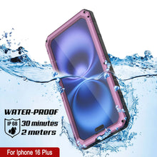 Cargar imagen en el visor de la galería, Case impermeable de aluminio de iPhone 16 Plus Metal Extreme 3.0 IP68 con Buillt en la pantalla Protector y Kickstand [rosa]

