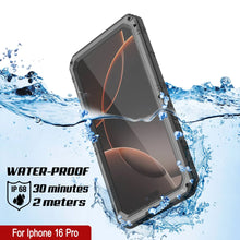 Load image into Gallery viewer, Caso impermeable de aluminio de iPhone 16 Pro Metal Extreme 3.0 IP68 W/Buillt en la pantalla Protector y Kickstand [Silver]
