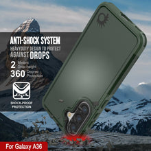 Cargar imagen en el visor de la galería, Punkcase Galaxy A36 Case, [Serie Spartan 2.0] Carrera de servicio pesado resistente [verde oscuro]
