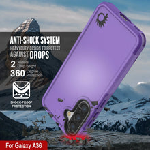 Cargar imagen en el visor de la galería, Punkcase Galaxy A36 Case, [Serie Spartan 2.0] Carrera de servicio pesado resistente [púrpura]

