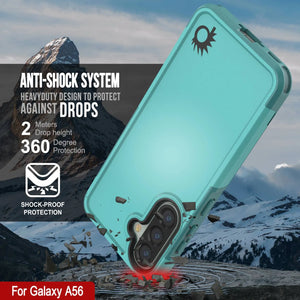 Punkcase Galaxy A56 Case, [Serie Spartan 2.0] Carrera de servicio pesado resistente [azul claro]