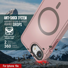 Load image into Gallery viewer, Punkcase iPhone 16E Case, [Serie Spartan 2.0] Carrera de servicio pesado resistente con protector de pantalla incorporado [rosa]
