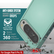 Cargar imagen en el visor de la galería, Punkcase Google Pixel 9 Pro XL Case, [Serie Spartan 2.0] Cubierta de servicio pesado resistente con protector de pantalla incorporado [verde azulado]
