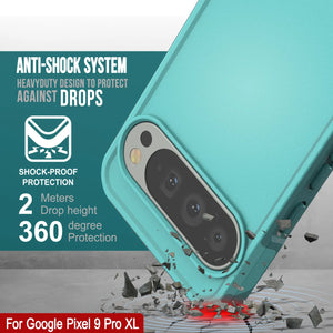 Punkcase Google Pixel 9 Pro XL Case, [Serie Spartan 2.0] Cubierta de servicio pesado resistente con protector de pantalla incorporado [azul]