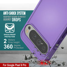 Cargar imagen en el visor de la galería, Punkcase Google Pixel 9 Pro Case, [Serie Spartan 2.0] Cubierta de servicio pesado resistente con protector de pantalla incorporado [Púrpura]
