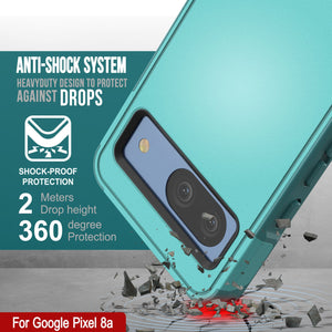 Funda PunkCase para Google Pixel 9, [Serie Spartan 2.0], transparente, resistente y duradera, con protector de pantalla incorporado [azul]