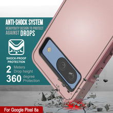 Load image into Gallery viewer, Funda PunkCase para Google Pixel 9, [Serie Spartan 2.0], transparente, resistente y duradera, con protector de pantalla incorporado [rosa]
