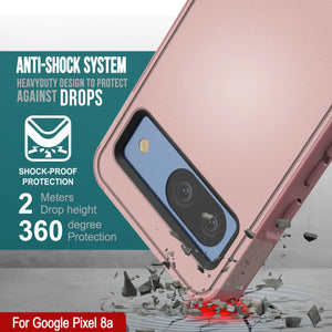 Funda PunkCase para Google Pixel 9 Pro XL, [Serie Spartan 2.0], transparente, resistente y duradera, con protector de pantalla incorporado [rosa]