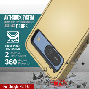 Funda PunkCase para Google Pixel 9 Pro XL, [Serie Spartan 2.0], transparente, resistente y duradera, con protector de pantalla incorporado [amarillo]