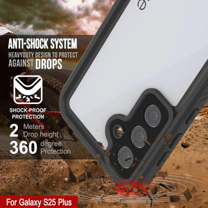 Galaxy S25+ Plus impermeable, Punkcase Studstar White White Fin 6.7 pies IP68 IP68 Probas de choque/nieve