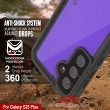 Cargar imagen en el visor de la galería, Galaxy S25+ Plus estuche impermeable Punkcase Studstar Purple Fin 6.7 pies IP68 IP68 Choque/prueba de nieve
