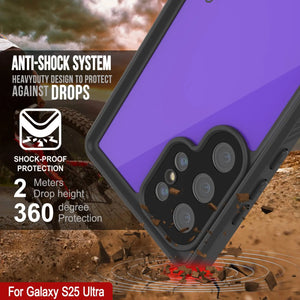 Galaxy S25 Ultra Water Water Water Punkcase Studstar Purple Fin 6.6 pies IP68 IP68 Probas de choque/nieve