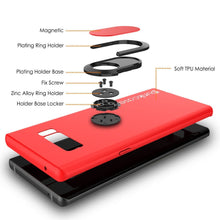 Load image into Gallery viewer, Galaxy Note 8 Case, Punkcase Magnetix Protective TPU Cover W/ Kickstand, Screen Protector [Red] (Color in image: black)
