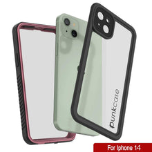 Cargar imagen en el visor de la galería, iPhone 14  Waterproof Case, Punkcase [Extreme Series] Armor Cover W/ Built In Screen Protector [Pink] (Color in image: Light Blue)
