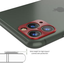 Cargar imagen en el visor de la galería, Punkcase iPhone 11 Pro Max Camera Protector Ring [Red] (Color in image: Silver)
