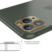 Cargar imagen en el visor de la galería, Punkcase iPhone 11 Pro Max Camera Protector Ring [Gold] (Color in image: Black)
