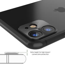Cargar imagen en el visor de la galería, Punkcase iPhone 11 Camera Protector Ring [Black] (Color in image: Silver)

