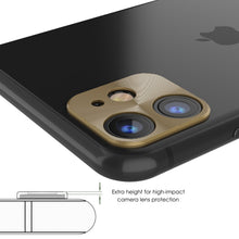Cargar imagen en el visor de la galería, Punkcase iPhone 11 Camera Protector Ring [Gold] (Color in image: Silver)
