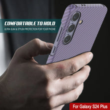 Load image into Gallery viewer, Case de Galaxy S24 Plus, Punkcase Carbon -Shield, Servicio pesado y cubierta ultra delgada [a prueba de choques] [no deslizamiento] [lila]
