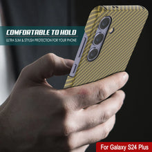 Load image into Gallery viewer, Case de Galaxy S24 Plus, Punkcase Carbon -Shield, Sesto Duty y Ultra Fin Cover [Propapop -intensidad] [Non Slip] [Amarillo]
