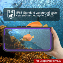 Cargar imagen en el visor de la galería, Caso impermeable de Google Pixel 9 Pro XL, cubierta de armadura punkcase [extrema] con protector de pantalla incorporado [púrpura]
