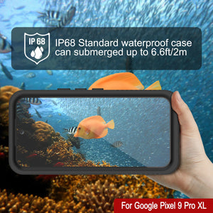 Caso impermeable de Google Pixel 9 Pro XL, Punkcase [Extreme Series] Armor Cover con protector de pantalla incorporado [negro]