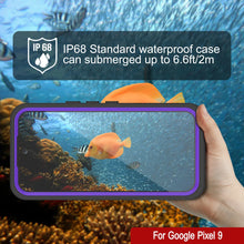 Cargar imagen en el visor de la galería, Caso impermeable de Google Pixel 9, cubierta de armadura punkcase [serie extrema] con protector de pantalla incorporado [púrpura]

