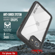 Load image into Gallery viewer, Case impermeable para iPhone 16E, cubierta de armadura punkcase [serie extrema] con protector de pantalla incorporado [rojo]
