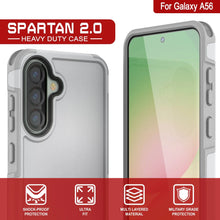 Load image into Gallery viewer, Punkcase Galaxy A56 Case, [Serie Spartan 2.0] Carrera de servicio pesado resistente [blanco]
