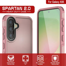Load image into Gallery viewer, Punkcase Galaxy A56 Case, [Serie Spartan 2.0] Carrera cubierta de servicio pesado resistente [rosa]
