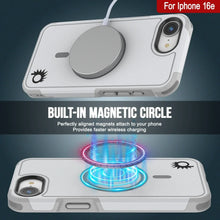 Load image into Gallery viewer, Punkcase iPhone 16E Case, [Serie Spartan 2.0] Carrera de servicio pesado resistente con protector de pantalla incorporado [blanco]
