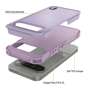 Punkcase Google Pixel 9 Pro XL Case, [Serie Spartan 2.0] Cubierta de servicio pesado resistente con protector de pantalla incorporado [magenta]