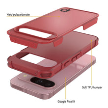 Cargar imagen en el visor de la galería, Punkcase Google Pixel 9 Case, [Serie Spartan 2.0] Cubierta de servicio pesado resistente con protector de pantalla incorporado [rojo]
