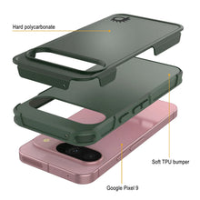 Cargar imagen en el visor de la galería, Punkcase Google Pixel 9 Case, [Serie Spartan 2.0] Cubierta de servicio pesado resistente con protector de pantalla incorporado [verde oscuro]
