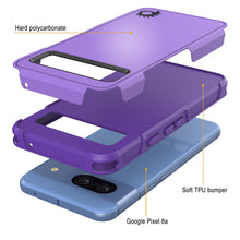 Load image into Gallery viewer, Funda PunkCase para Google Pixel 9 Pro XL, [Serie Spartan 2.0], transparente, resistente y duradera, con protector de pantalla incorporado [morado]
